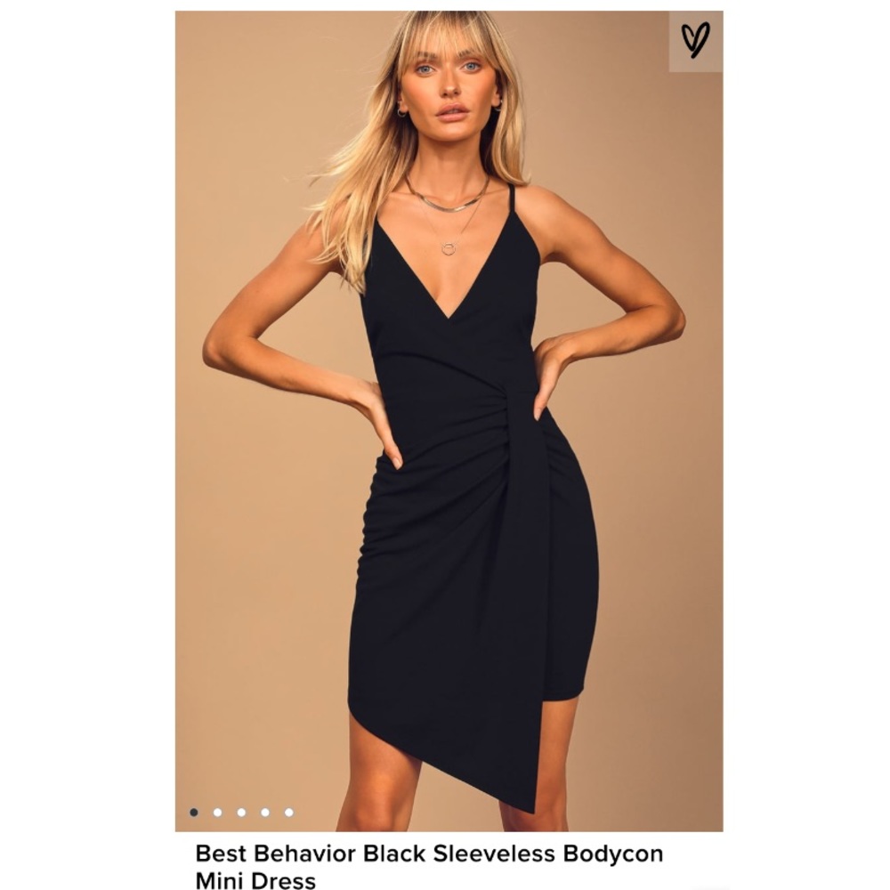 NEW WITH TAGS Lulu’s formal black mini dress!
